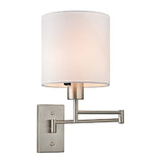 Aspen Collection 1-Light Brushed Nickel Swingarm Sconce