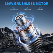 Nexpow Cordless Handheld Vacuum Cleaner, 10000Pa Suction, 800ml Dust Cup, LED Light, Rechargeable, Red, dw688