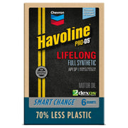 Havoline 220402 Full Synthetic 5W-20 Motor Oil Smart Change Box, (6 Qt)