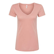 Next Level Ladies Ideal V-Neck T-Shirt, Classic Fit, 60% Combed Ringspun Cotton 40% Polyester, Tear-Away Label, Lightweight, Multiple Sizes, 1540