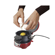 Hamilton 25476 Beach Breakfast Sandwich Maker, Red