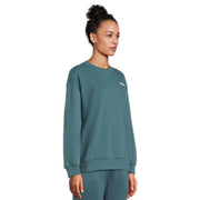 The North Face Evolution Simple Dome Oversized Crew Neck Sweatshirt, Women's, Space Blue, Cotton Blend, NF0A8FKTBQ5