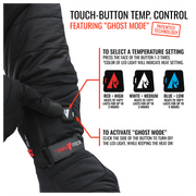 ActionHeat AH-GV-5V-W-M 5V Battery Heated Snow Gloves for Ladies - Black - M