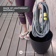 HydroTech 100 ft Expandable Garden Hose with Patented Force Control Technology, Yellow, 5/8 in Diameter, Model 8991