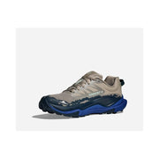 Hoka Men's Torrent 4 Running Shoes, Lightweight Cushioned Trail Sneakers, Farro/Ultramarine, Size 13 D, Canvas Upper