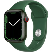 Apple Watch Gen 7 Series 7 Cell 41mm Green Aluminum - Clover Sport Band MKH93LL/A
