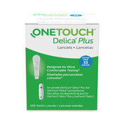 OneTouch 024008 Delica Plus 33 Gauge Lancets for Blood Glucose Testing, 100 Count