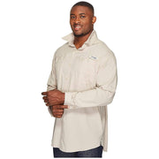 Columbia Men's Plus Tamiami II Long Sleeve Fishing Shirt, UPF 40 Sun Protection, Fossil, 4X Tall, FT7253