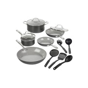 Granitestone Pro Hard Anodized 13-Pc. Nonstick Pots And Pans Cookware Set With Utensils - BLACK ONE SIZE