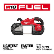 Milwaukee 2929-20 M18 FUEL 18V Lithium-Ion Brushless Cordless Deep Cut Band Saw (Tool-Only)