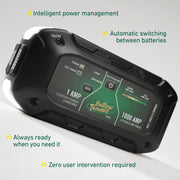 Deltran Battery Tender Charge N Start 1100, 2-in-1 1000 AMP Jump Starter and 12V 1 AMP Smart Battery Charger, Compact Portable Design, for Cars, Motorcycles, ATVs, SUVs