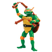Playmates Toys Tales of Teenage Mutant Ninja Turtles Mutations Deluxe 5.5 in Michelangelo Pet to Ninja Action Figure with Transforming Bo Staff, Pizza Shuriken, and Display Stand