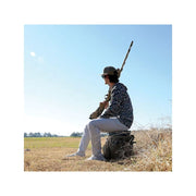 MOJO Outdoors Dove Hunting Bucket with Padded Swivel Seat, Mossy Oak SGB Camo, Durable 600D Material, Multiple Mesh Pockets, Dry Storage, Carry Strap, HW2553