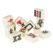 Hey! Play! 80-MAHJ Chinese Mahjong Game Set with 146 Tiles, Dice, and Ornate Storage Case