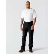 Carhartt Men's Rugged Flex Relaxed Straight Rigby Dungaree Work Utility Pants, Black, 34W x 34L, 102291
