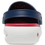 Crocs Inmotion Clogs, LiteRide Foam Footbed, Pivotable Backstrap, Navy, Unisex Size 12 Men/14 Women, 209964-410