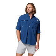 Columbia PFG Bahama II Button-Up Long-Sleeve Fishing Shirt - Carbon - L