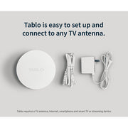 Tablo 4th Gen Over-The-Air DVR, 4-Tuner, 128GB Storage, Wi-Fi Streaming Player, White, TF1284B-01-CN