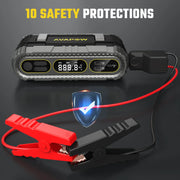 Avapow T09B Tire Inflator 150PSI Car Air Pump & Jump Starter