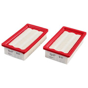 Milwaukee HEPA Filter, High-Efficiency Dust Collector Accessory, Black/Red, 2 Pack, 49-90-1968