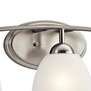 Kichler Lighting 45119NI Calleigh 3-Light Transitional Vanity Light - Brushed Nickel