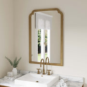 Flash Furniture Large Accent Wall Mirror, 36 in x 24 in, Solid Rubberwood Frame, Rustic Brown, Rectangle, HMHD-24M045YBN-RUSTICBRN-GG