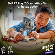 LEGO Star Wars SMART Play AT-ST Attack on Endor Building Set with 3 Minifigures, 347 Pieces, Multicolor, Ages 8+, 6527555