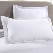 Home City Inc. Basketweave Cotton Matelass Bedspread and Sham Set, 100% Cotton Jacquard, White, King