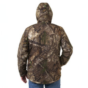 Realtree APX Insulated Hunting Parka, Waterproof, Windproof, Breathable, Sherpa-Lined Pockets, Adjustable Hood, Safety Harness Compatible, Mid-Length, Sizes S-3XL
