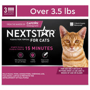 NextStar 60110 Flea & Tick Topical Prevention for Cats over 3.5 lbs, 3-Month Supply