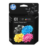 HP 61 Black and Tri-Color Original Ink Cartridge 2-Pack for OfficeJet 2620 2621 4630 4632 Printers