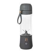 Beautiful by Drew Barrymore 19406 Portable To-Go Blender 2.0, 70W Motor, 16 oz BPA-Free Tritan Jar, Oyster Gray