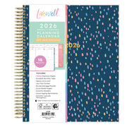 Blue Sky 157354 LiveWell Monthly Weekly Medium Planner, 7 x 9 in, Nova Navy, 15-Month October 2025 - December 2026
