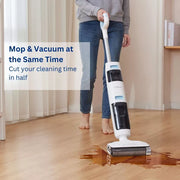 Tineco FW1B0200US GO H2O Cordless Floor Washer-Powder Blue: 3-Speed, Wet/Dry Vacuum Cleaner, Multipurpose, Lithium-Ion Battery, 0.6L Tank