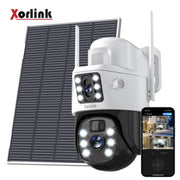 Xorlink XQ1 4K Solar Security Camera Wireless Outdoor with Color Night Vision and Two-Way Audio