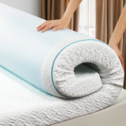 CHITOOMA 4'' Non-Slip Design Gel Memory Foam Mattress Topper King
