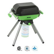 Flame King Multi-Functional Portable Propane Gas Stove, 8000 BTU, 9.5 x 12 Inch Cooking Surface, Light Green/Black, YSNVT-301