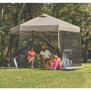 EasyLift Lighted Screenhouse Instant Canopy