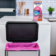 Hefty Ultra Strong 13 Gallon Tall Kitchen Trash Bags, Pink, Fabuloso Watermelon Scent, Pack of 110, E8882211