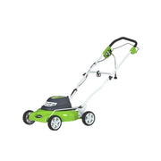 Green Works 18 in. Electric 2-in-1 Mulching Lawn Mower-GW25012