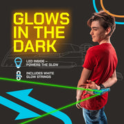 ZipString Aracna Handheld String Launcher, Glow-in-the-Dark Webshooter, USB-C Rechargeable, Over 100 Tricks, Ages 8+