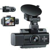 Campark M500 4K Dash Cam Front & Rear Inside 3 Channel Cam W/IR Night Vision, Black