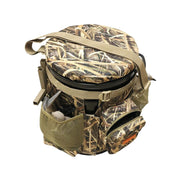 MOJO Outdoors Dove Hunting Bucket with Padded Swivel Seat, Mossy Oak SGB Camo, Durable 600D Material, Multiple Mesh Pockets, Dry Storage, Carry Strap, HW2553