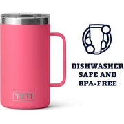 YETI Rambler 24-oz. Mug with MagSlider' Lid, Tropical Pink - Stainless Steel