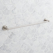 Signature Hardware Lexia 24-Inch Polished Brass Wall-Mounted Towel Bar, Metal Construction, SHLE24TBPB