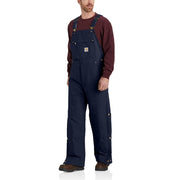 Carhartt Firm Duck Loose-Fit Insulated Bib Overalls for Men - Dark Navy - XL - Regular