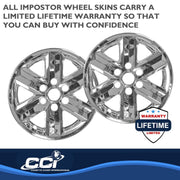 Coast To Coast IMP477X Chrome Impostor Wheel Skins, 17 Inch, Set of 4, Compatible with Ford F150 2021-2023