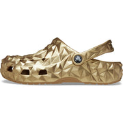 Crocs Classic Geometric Clog, Lightweight Croslite Foam, Gold, Unisex, Men's 4 Women's 6 Medium, 209563