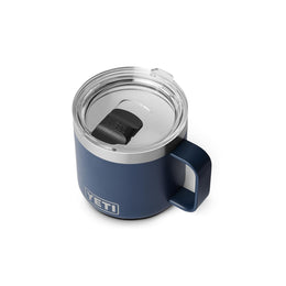 YETI Rambler 14 oz Ceramic Lined Stackable Mug, Vacuum Insulated Stainless Steel with MagSlider Lid, Navy