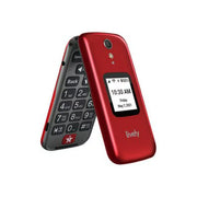 LIVELY 4053SJ7RED Jitterbug Flip2 3.2'' 16GB RAM 4G LTE 1.5 ghz Cell Phone for Seniors - Red